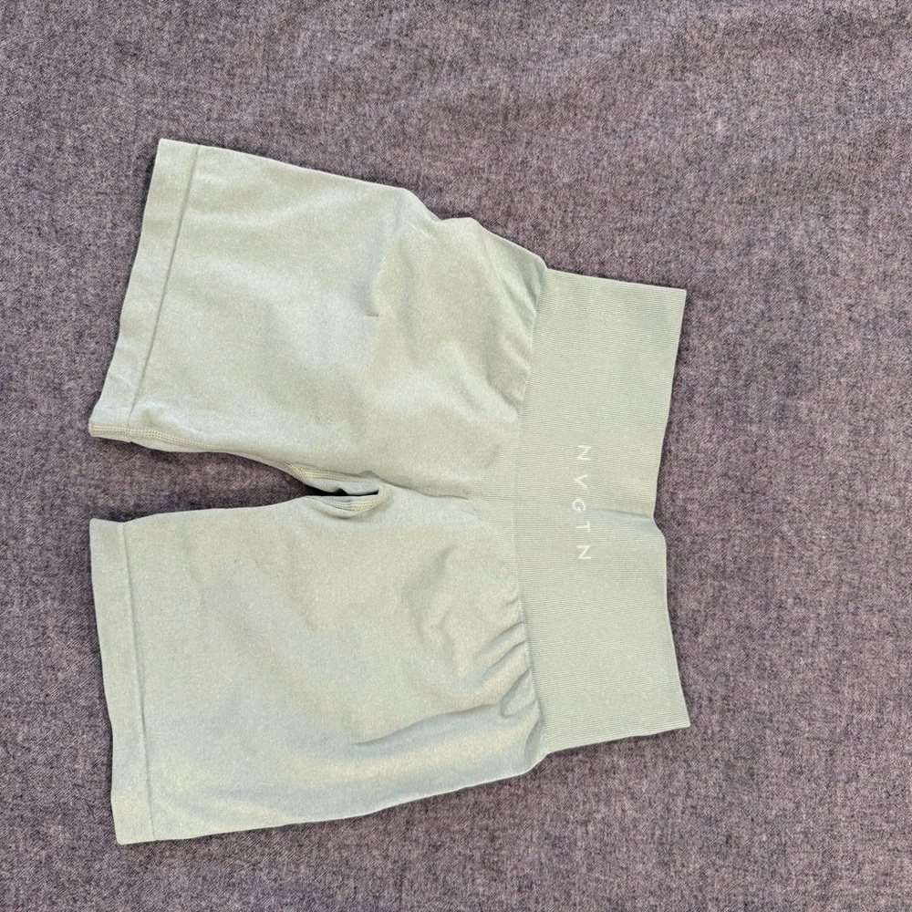 NVGTN Green Bike Shorts Soft Matte Finish